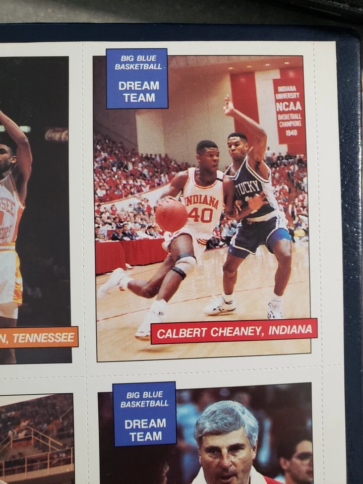 SHAQUILLE O'NEAL LSU FIRST TRUE Rookie RC Uncut Sheet 1990 Big Blue BEAUTY!!! - Image 3 of 4