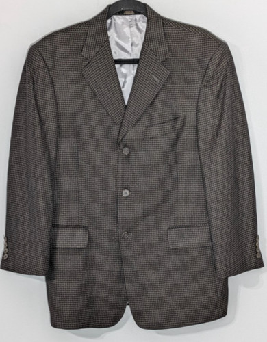 Hart Schaffner Marx, Vintage Hart Schaffner Marx Nordstrom Studio Blazer Houndstooth 40S USA