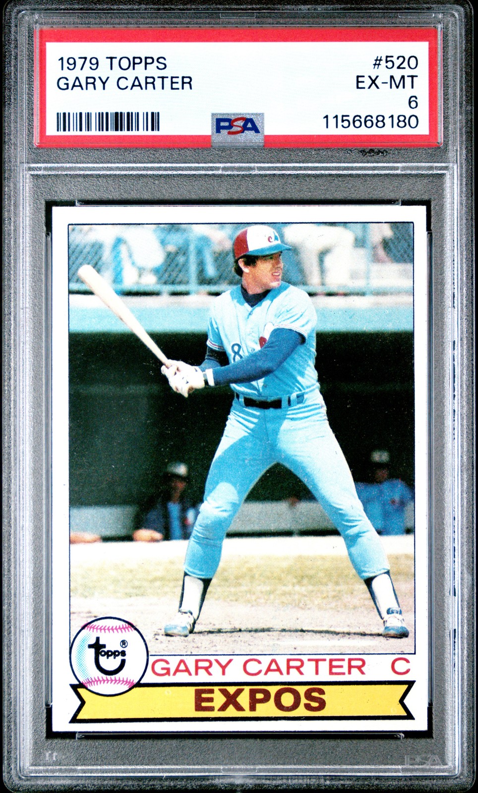 1979 TOPPS #520 GARY CARTER PSA 6