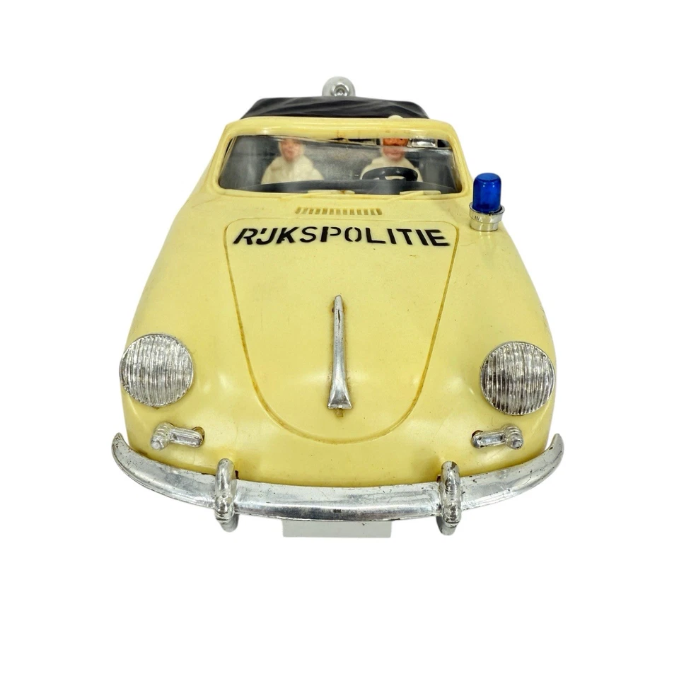 Vintage HEMA Porsche 356 Rijks Politie Dutch Police Friction Car w/ Box RARE - Image 4 of 4