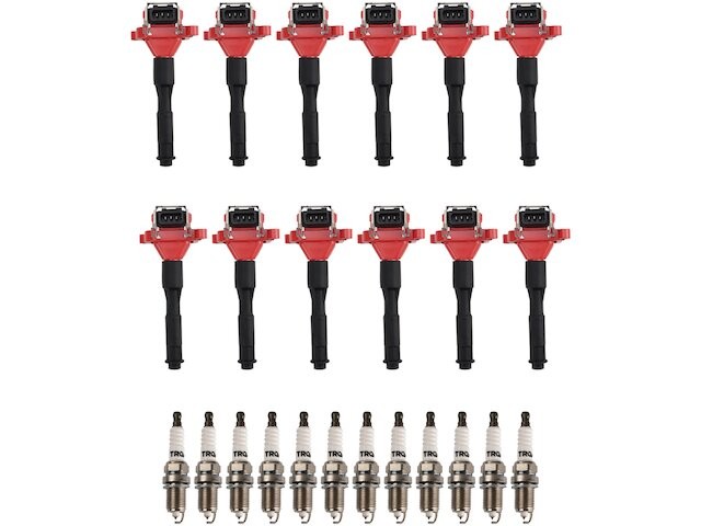 TRQ 47DN96S Ignition Coil and Spark Plug Kit Fits 2002 Rolls Royce Park Ward