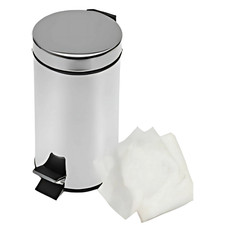 White Economy Pedal Bin Liners 15ltr (280 x 430 x 430mm) (1x1000)