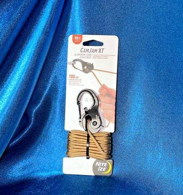 Nite Ize CamJam Aluminum Rope Tightener with 10FT Rope - NCJSA-29-R3