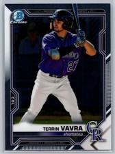 2021 Bowman 1st Edition #BFE-100 Terrin Vavra *RO