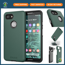 Shockproof Dual Layer Case for Google Pixel 3 - Forest Green, Durable Protection