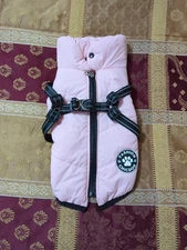 Chic Dog Pink Puffer Dog Jacket  NWOT Snap Closure Size M