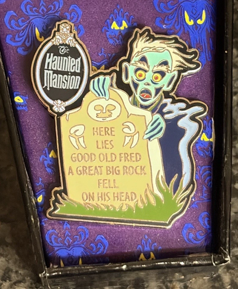 2002 DISNEY WDW RARE 999 HAPPY HAUNTS BALL HAUNTED MANSION LE 150 3 PIN BOX SET - Image 4 of 4
