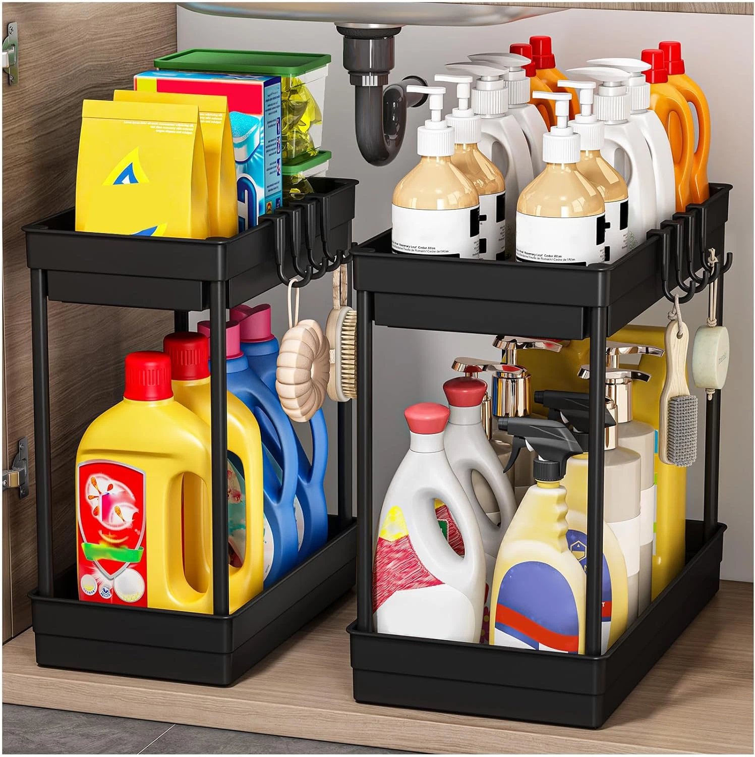 2 Pack under Sink Storage - Kitchen Storage and Organisation, 2 Tier Kitchen und
Opens in a new wind