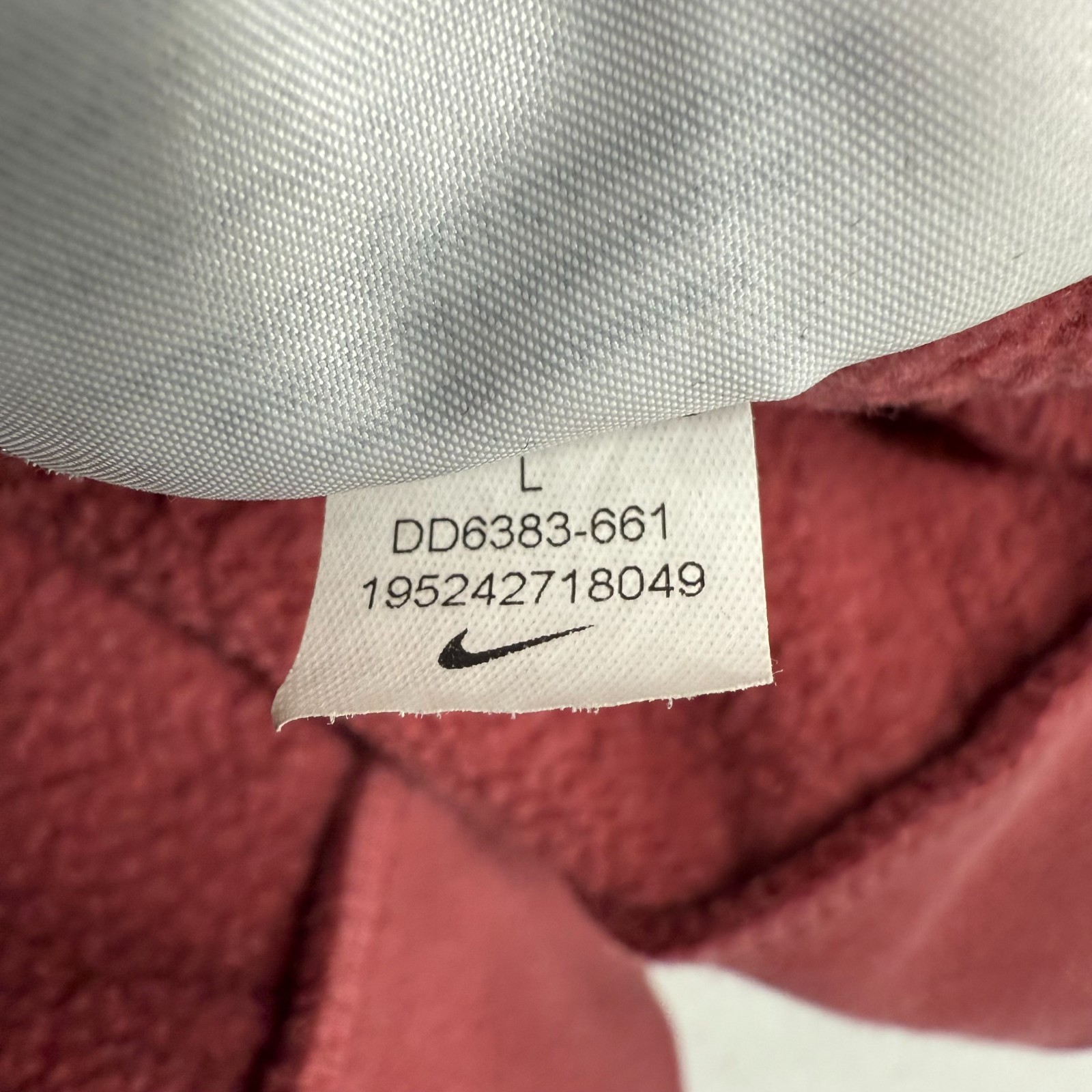 Nike Air Men’s Large Red Blue Colorblock Hoodie Pullover Fear of Heights Fleece thumbnail 8