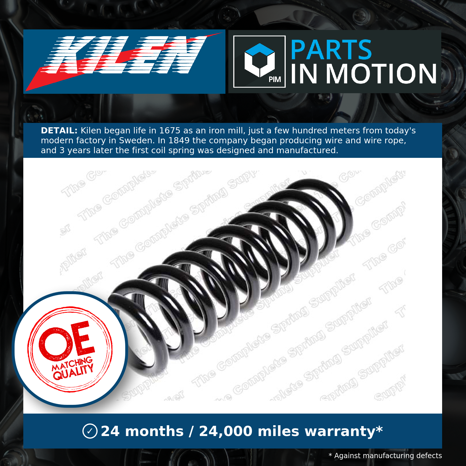 Suspension Coil Spring Rear Durable Fits Mercedes-Benz E-Class KILEN 57106 - Image 6