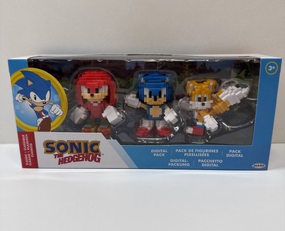 Sonic the Hedgehog Classic Digital Sonic & Friends 3-Pack Figures New Sealed