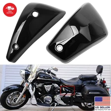 Black Battery Side Fairing Covers for Yamaha V Star 1300 XVS1300 2007-2017