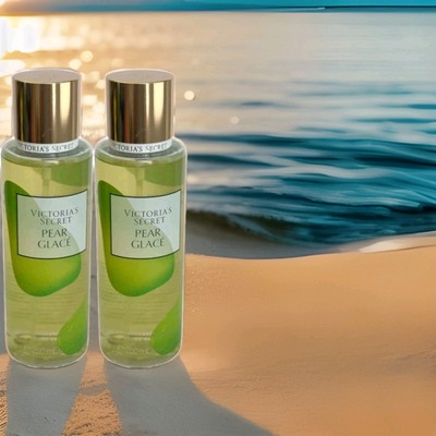 Set Of Victoria's Secret PEAR GLACE Fragrance Mist oz Vintage Scent 
