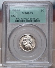 1994-P SMS JEFFERSON NICKEL PCGS MS69FS (SP69FS) 684506 - OLD HOLDER