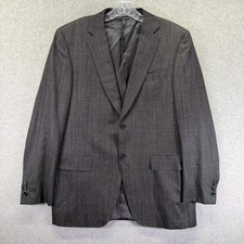 Canali Blazer Mens 42 Gray Wool Made In Italy Two Button Sport Coat Jacket