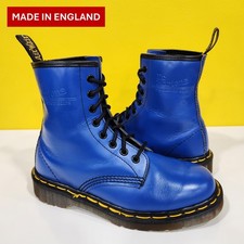 💥Dr. Stivali Martens Doc England MIE rari vintage blu elettrico 1460 UK4 US6💥