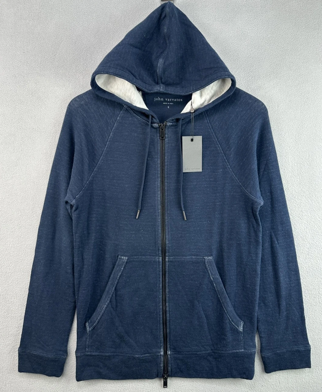 John Varvatos Hoodie Small Blue Providence Full Zip Double Knit K5125V4B $168
Opens in a new window