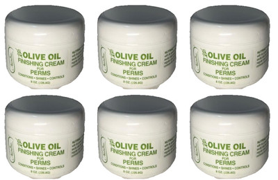 6 Nutrine Olive Oil Finishing Cream for Perms Conditions Shines 8 oz ea (129)