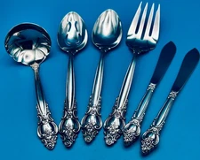 6 Pc International FRONTENAC Hostess Serving Set Stainless Flatware LYON