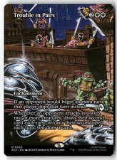 TROUBLE IN PAIRS (BORDERLESS) 3 TEENAGE MUTANT NINJA TURTLES MTG NM