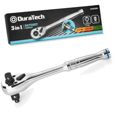 Professional 3-IN-1 Alloy Steel Ratchet Handle: Versatile & Efficient Tool