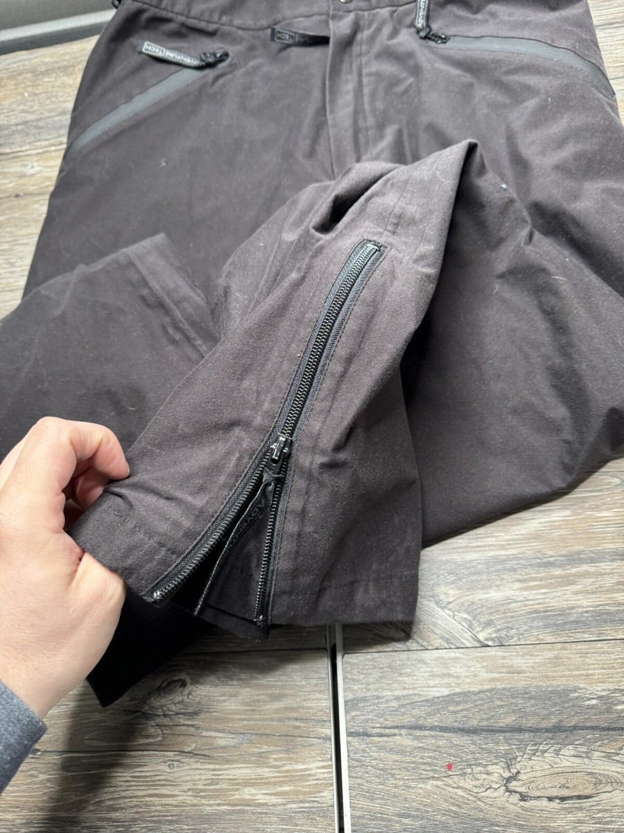 Adventure Tech Gortex Pants Made In USA Black Size Large EUC