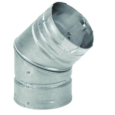 DuraVent Elbow Pipe 45 Degree Venting System Pellet Vent 3 Inch Stove Accessory