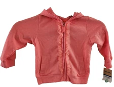Carter's Toddler Girl Orange Ruffled Hoodie 18 Months