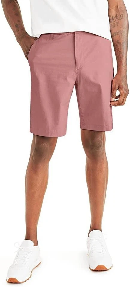 Short Supreme Flex pour homme Dockers Ultimate Straight Fit, rouge Aube Rose, 42