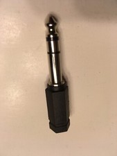 Stereo 1/4" 6.3mm Phone Jack to 1/8" 3.5mm Minijack Audio Adapter Plug