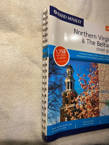Northern Virginia and the Beltway Street Guide Rand Mcnally Ring-bound - Picture 2 of 10