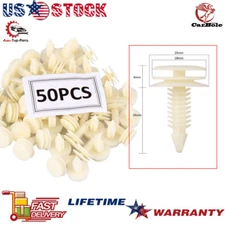 50Pcs New Interior Front Door Trim Plastic Panel Retainers Clips For GM 10153057