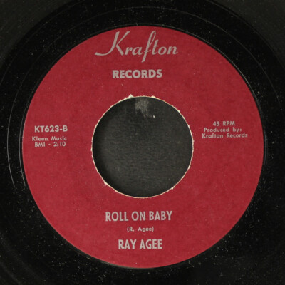 Ray Agee: Roll On Baby / Face The Facts Krafton 7'' Single 45 U/min