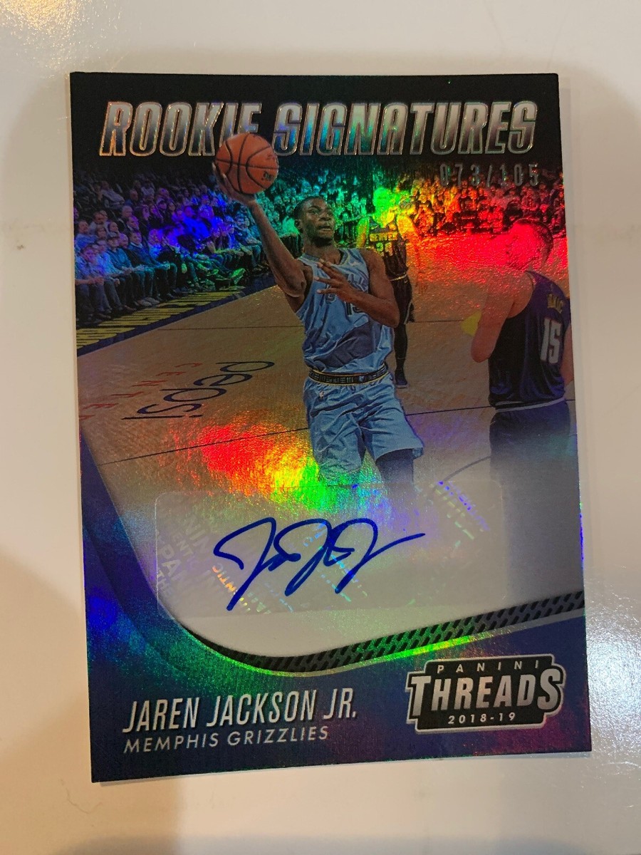 2018-19 PANINI THREADS PREMIUM JAREN JACKSON JR RC ROOKIE