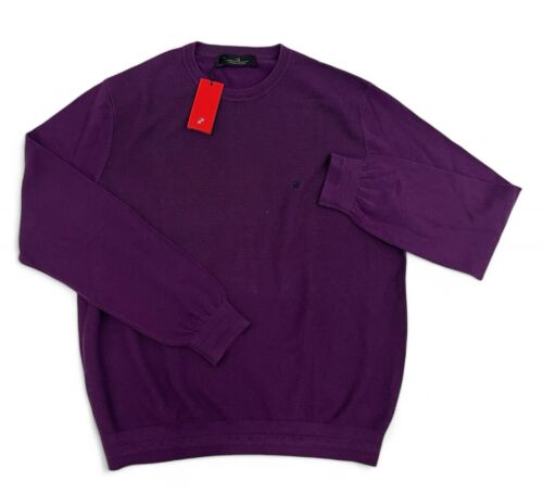 Maglione Carolina Herrera viola cotone taglia XL