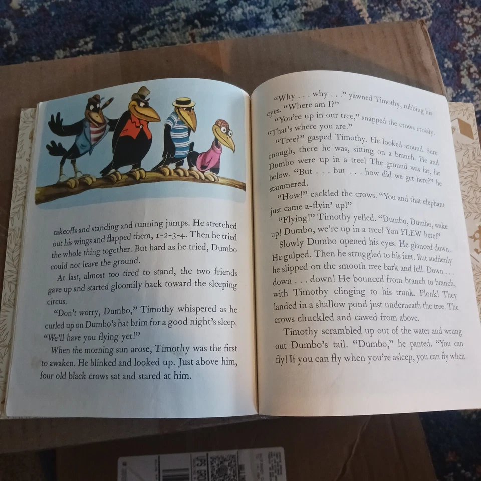 Vintage A Little Golden Book Disney’s Dumbo 104-53 1947 - Image 4 of 4