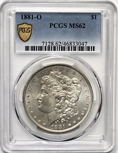 1881 O Morgan Dollar Silver Coin - PCGS MS62