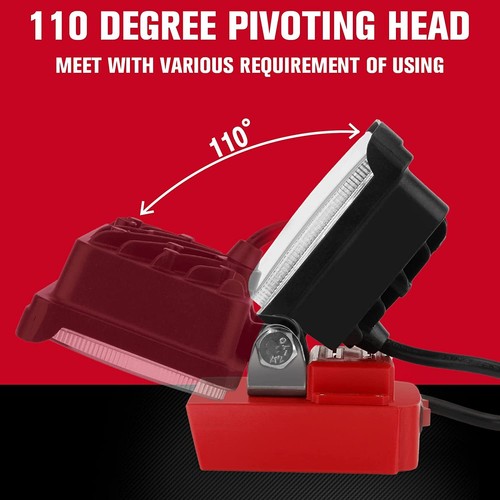 Wireless LED Work Light For Milwaukee18V Battery w/USB Cordless Outdoor NEW - Picture 2 of 9