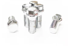 (5) 14x1.5 SHORT HEAD CHROME LUG BOLTS 17MM HEX 26MM SHANK CONE SEAT MERCEDES WV