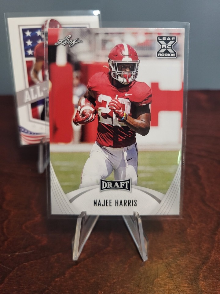 2021 Leaf Draft Football Najee Harris AllAmerican & Base Alabama