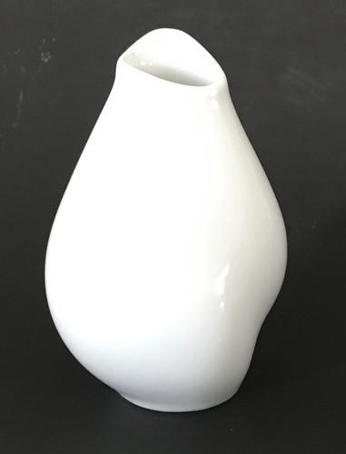 ROSENTHAL Op-Art HEIDENREICH Modernist Design SEVEN FACES White Gesichter VASE - Picture 2 of 9