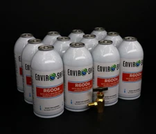 Enviro-Safe R-600a Refrigerant with 7/16" Self Sealing K28/12 cans/TopTap