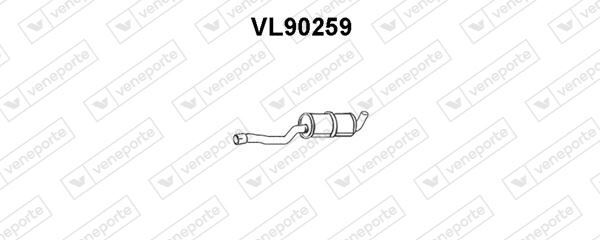 Silencieux avant Volvo 940 II 2.3 avec traitement thermique et acier renforcé