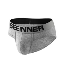 Fashion Cotton Briefs Men Comfortable Breathable Underwear Panties Solid Shorts