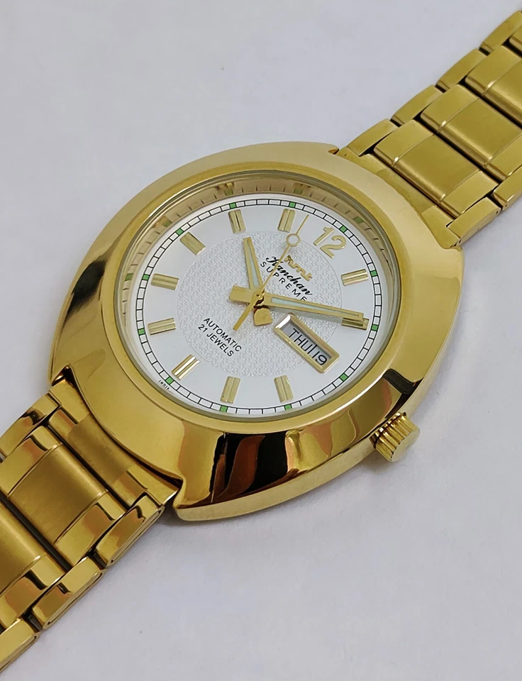 Vintage HMT KANCHAN SUPREME Day & Date Automatic 21-Jewels Men's Wristwatch - Image 2 of 4