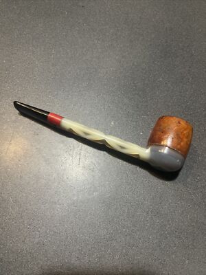 VINTAGE ESTATE NYLON STEM BRIAR ESTATE SMOKING PIPE 