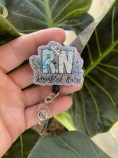Registered Nurse Cute Badge Reel ID Holder W/Belt Clip Perfect Gift For All RNs