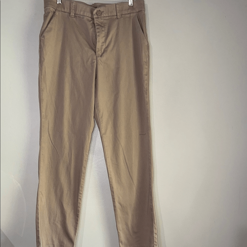Lee stretch straight leg tan pants size 12