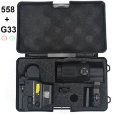 Sight HHS combination holographic 558 Sight with G33 Magnifying glass Copy-Black