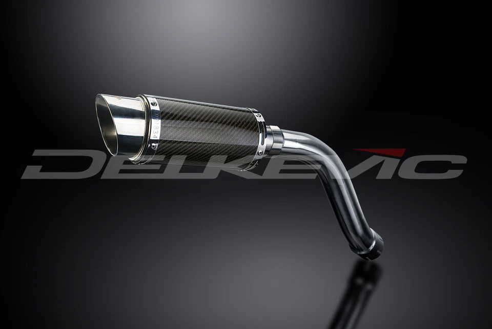 Kit silenciador escape carbono redondo 8" deslizable Suzuki SV650 2003-2012 Foto 2 de 4